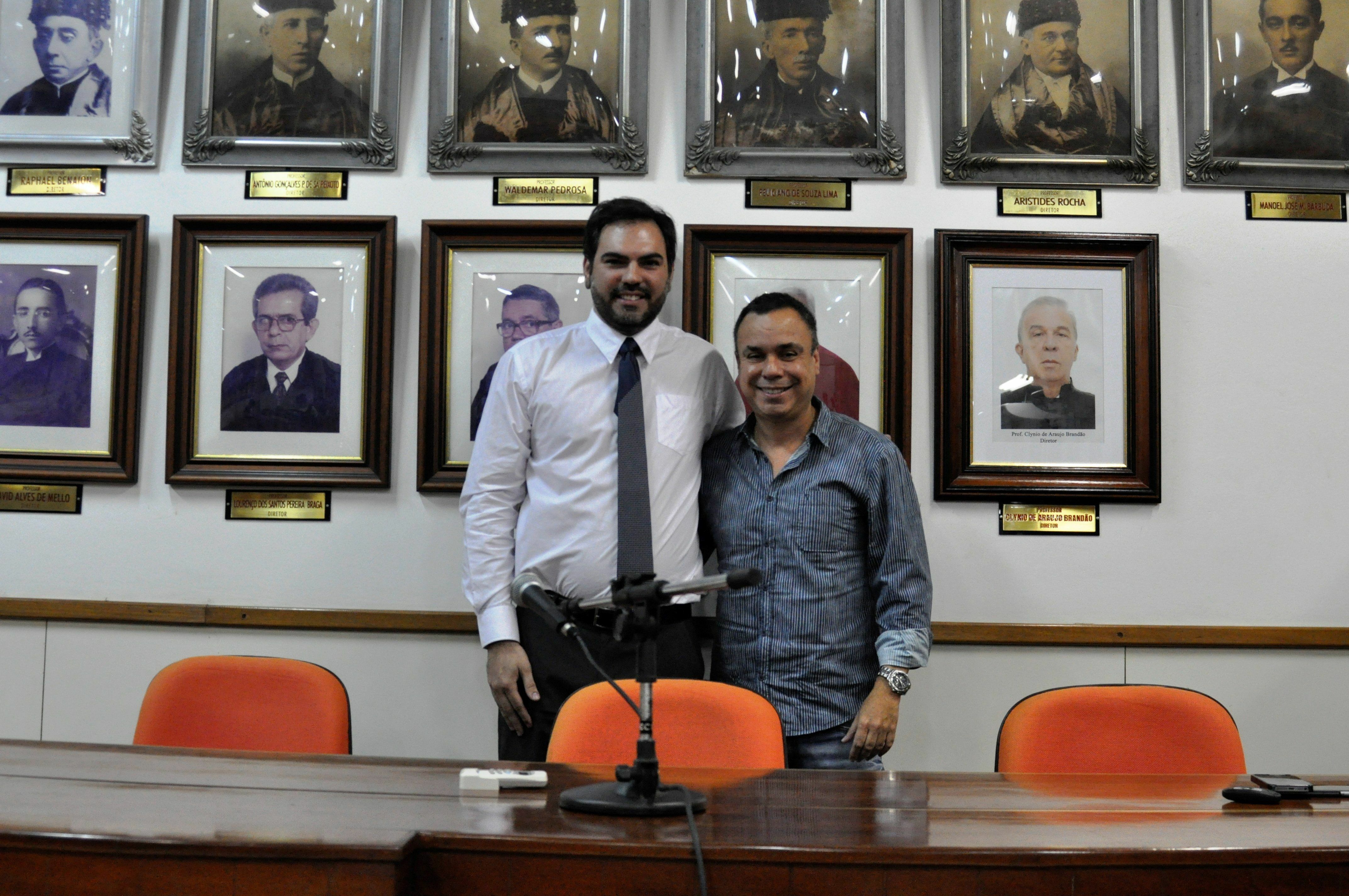 Professor Daniel Gerhard, da UFAM, e professor Cássio Borges, da UEA